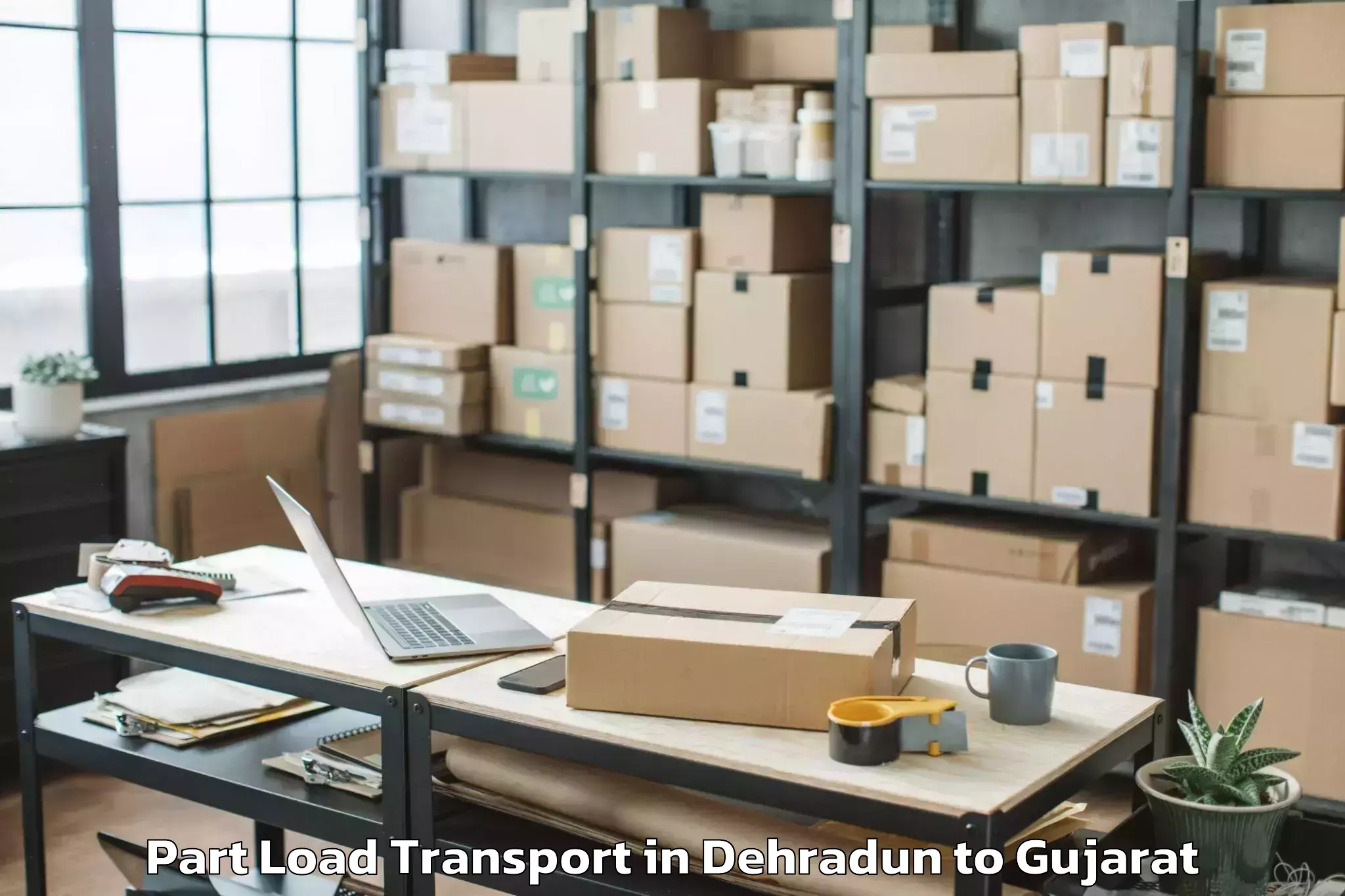 Affordable Dehradun to Kharod Part Load Transport